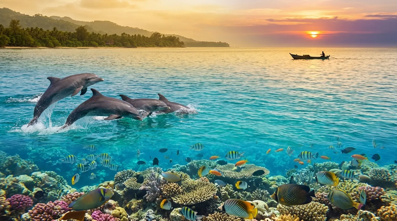Dive into the Ocean's Magic: Discover Vibrant Reefs and Playful Dolphins